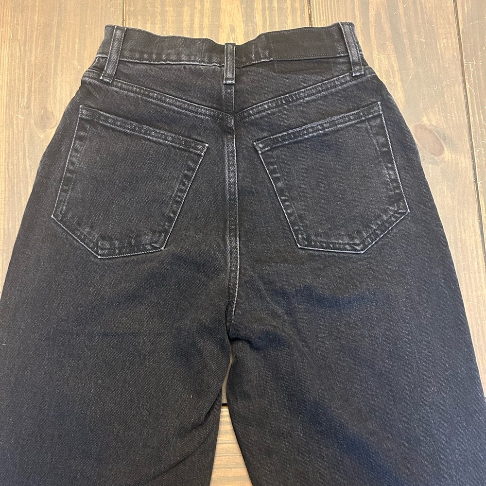 Abercrombie & Fitch The '90s Straight Ultra High‎ Rise Jeans Womens 27 / 4 Black - Picture 10 of 13